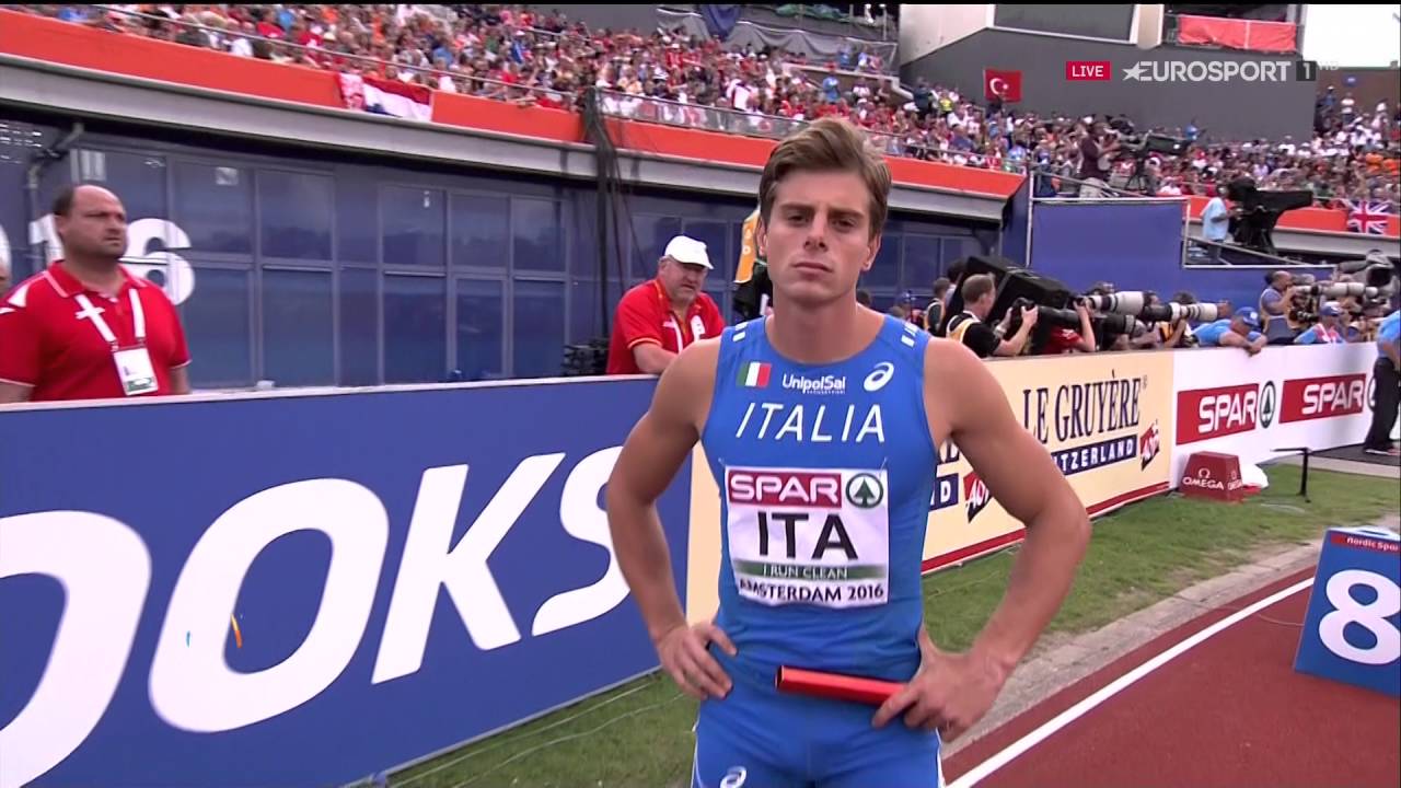 4х100 Мужчины Финал Чемпионат Европы Амстердам 2016
