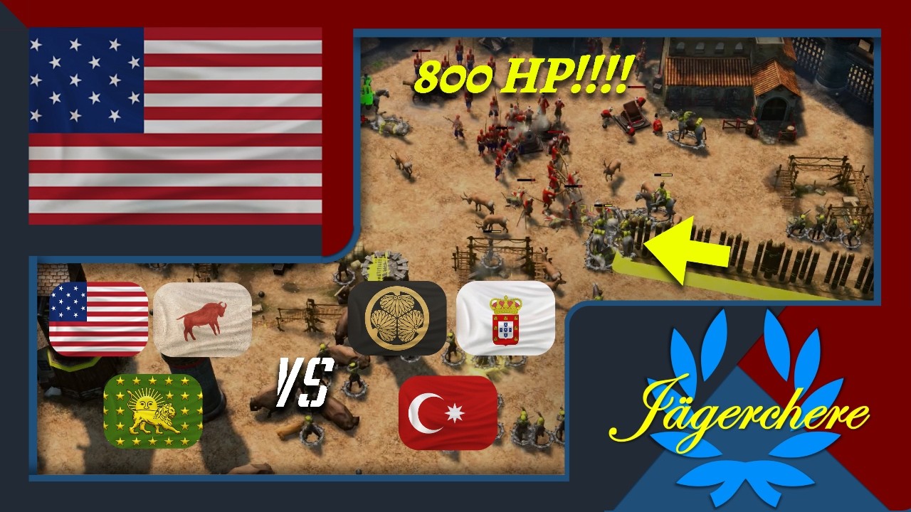 BETTER THAN LIFEGAURD HUSSARS AND CHEAPER! | 4v4 Treaty with USA | AOE III: DE