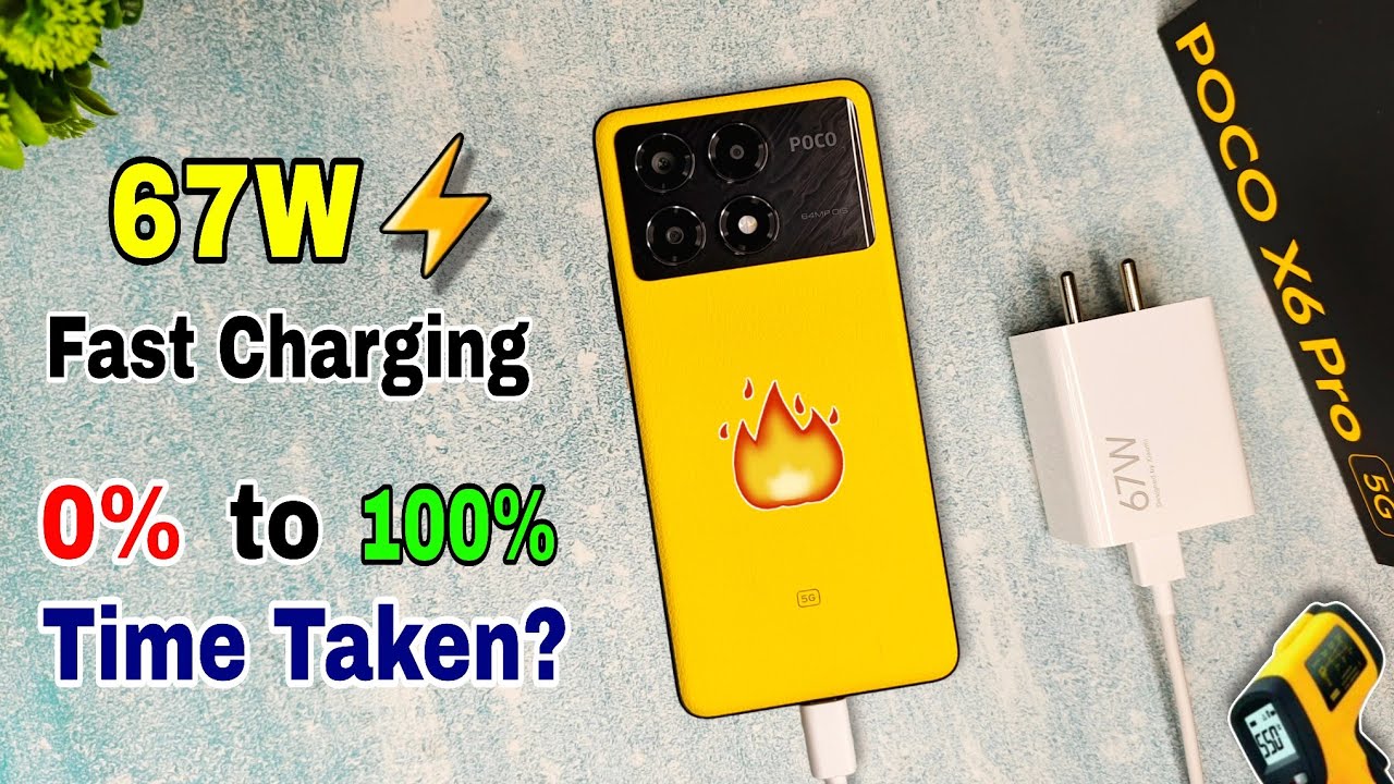 Poco X6 Pro Charging Test 🔋| poco x6 pro 5g battery charging test 0 to 100% time & speed