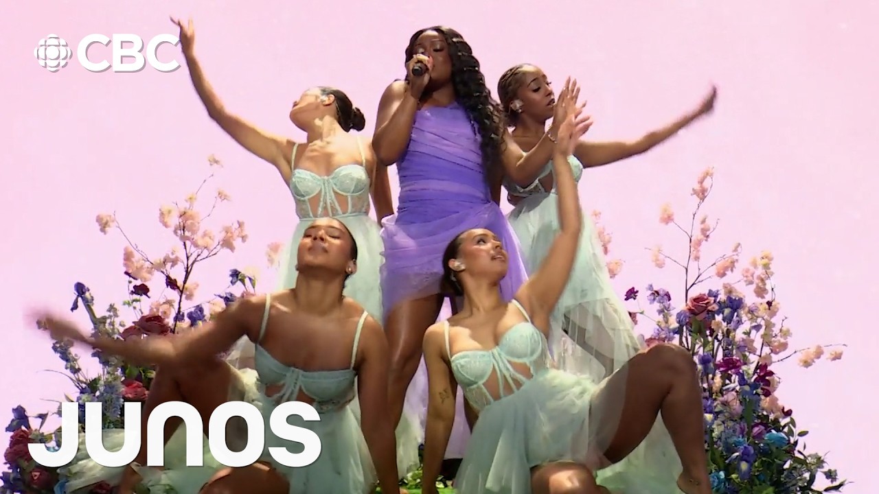 Aqyila performs Bloom live at the 2025 Juno Awards
