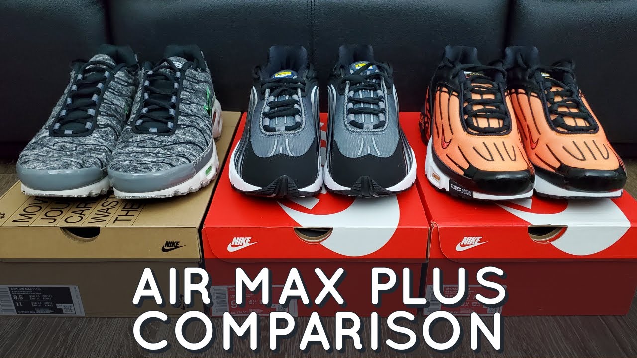 Nike Air Max Plus Comparison: 1 vs 2 vs 3 #TripleThreat #AirMaxPlus