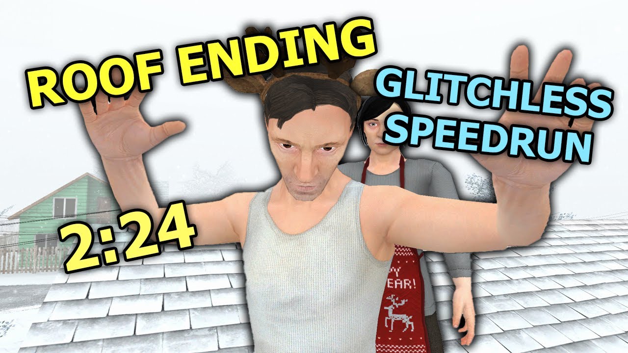 SchoolBoy Runaway - ROOF ENDING Glitchless Extreme Speedrun (2:24) - Ending 4/8 - WR