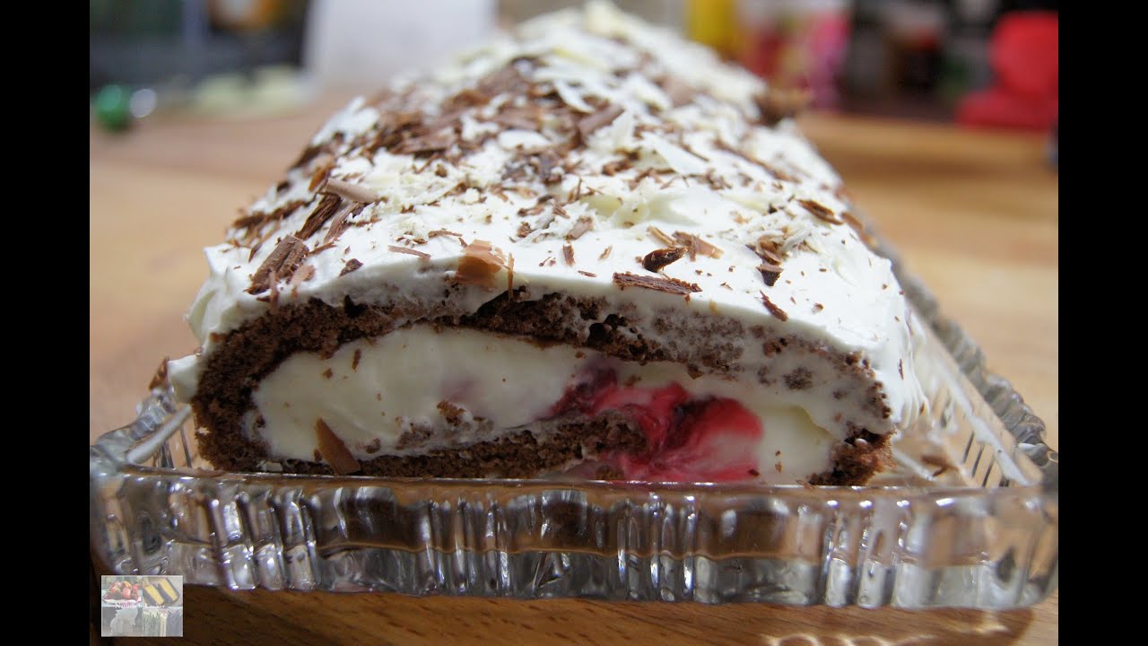 Schwarzwälder Kirschrolle - Rezept und Anleitung