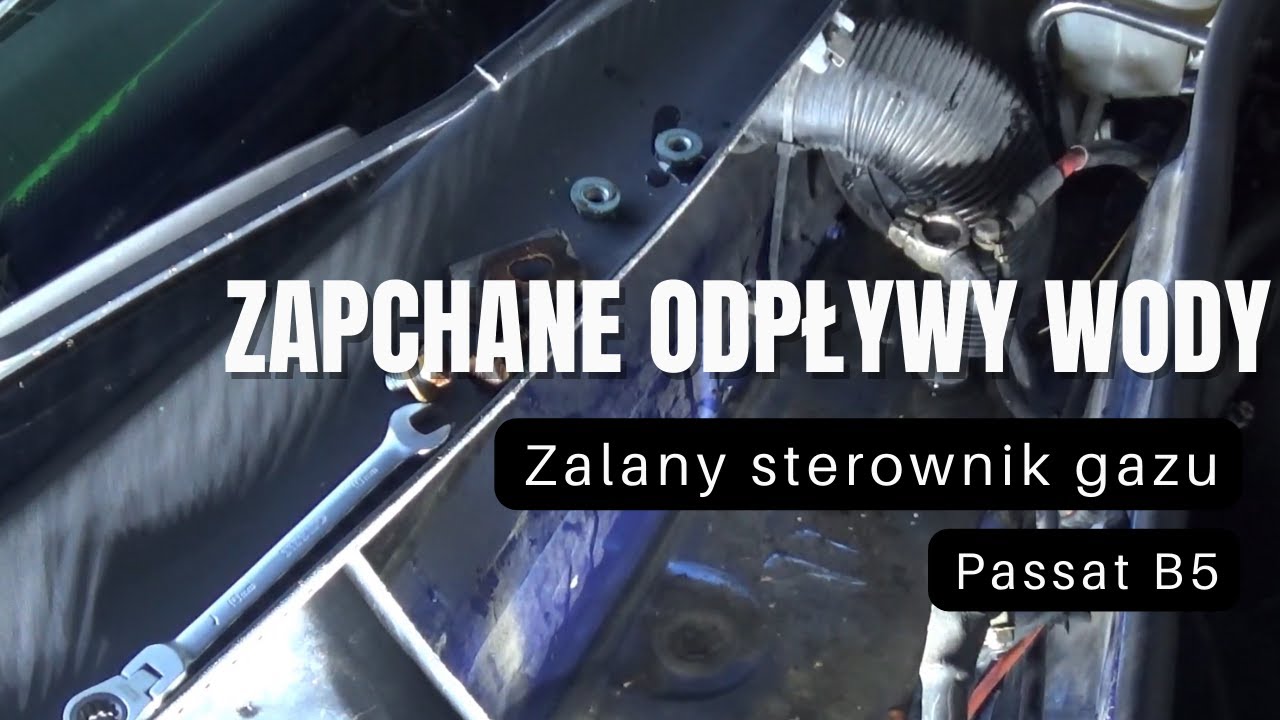 Zapchane odpływy, zalany sterownik gazu, popalone styki - Passat B5