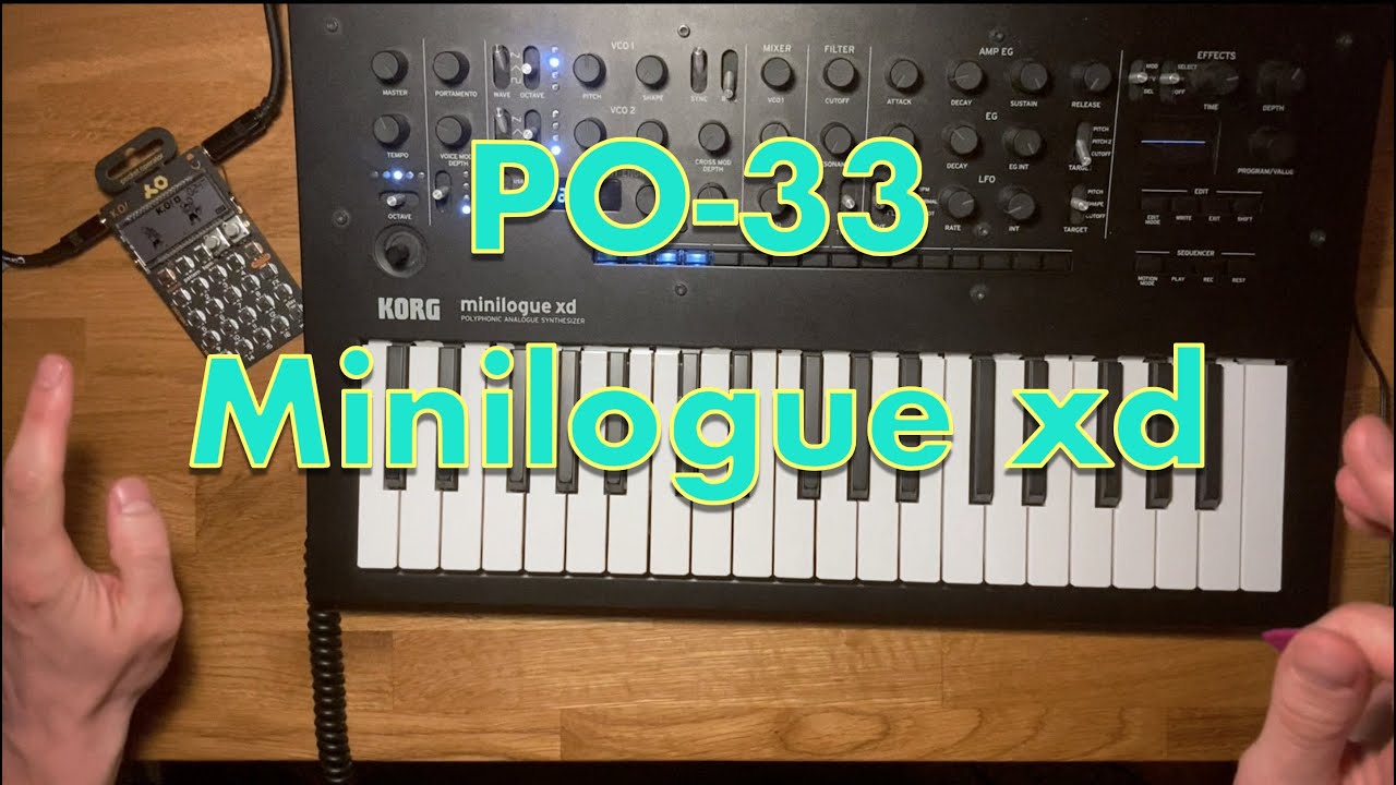 PO-33 + Minilogue xd and a Guitar - Jam