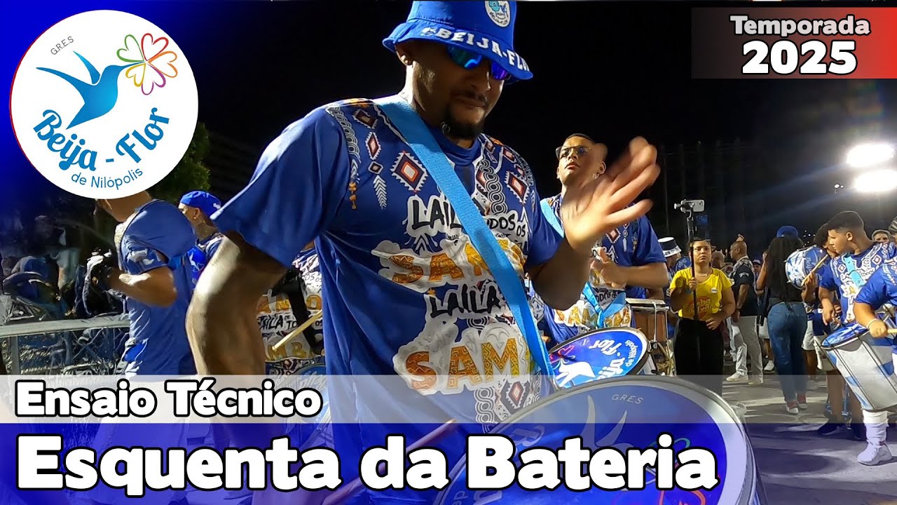 Beija-Flor 2025 | Esquenta da Bateria - Ensaio Técnico |  Samba ao vivo #ET25