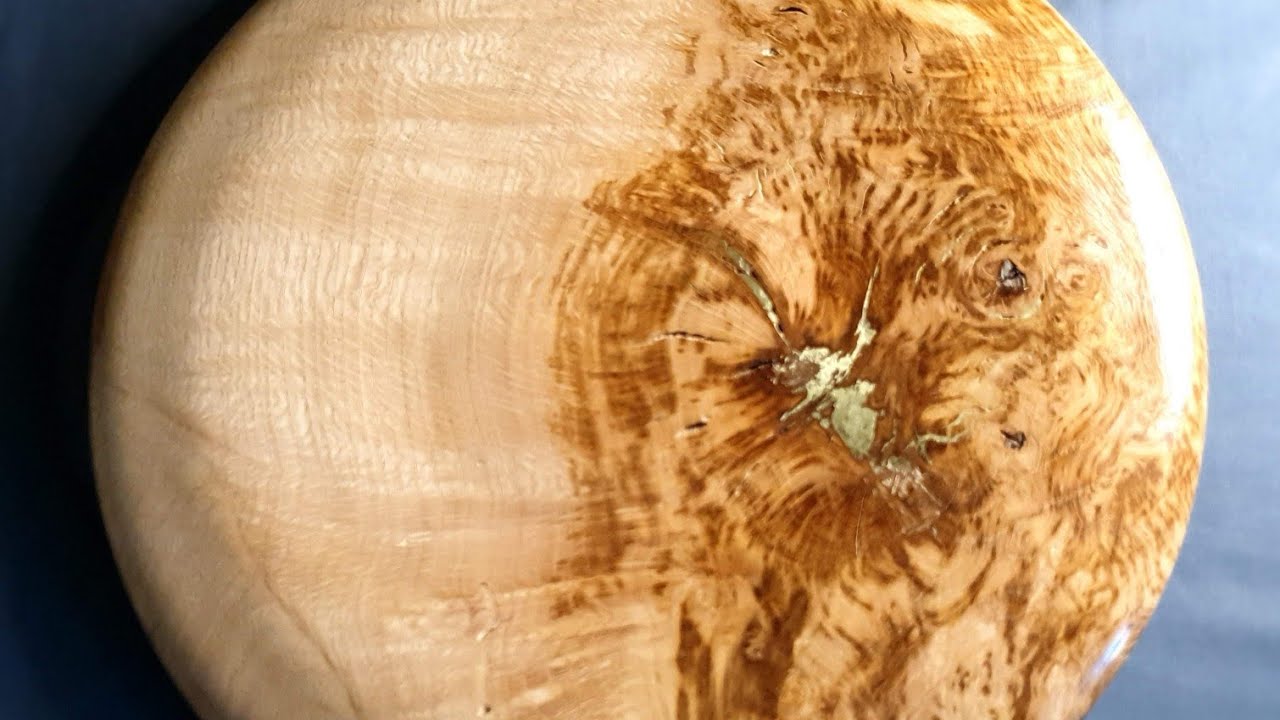 Oak Platter with Metal Powder