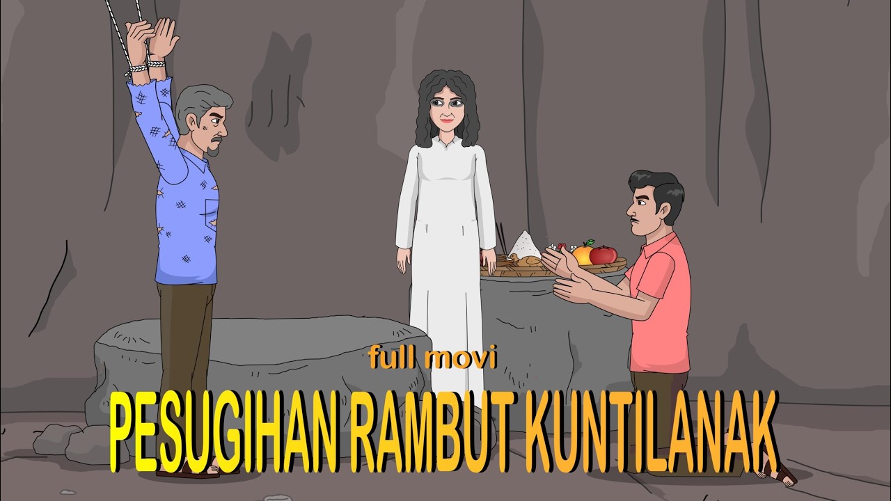 PESUGIHAN RAMBUT KUNTILANAK  full movi   kartun hantu misteri