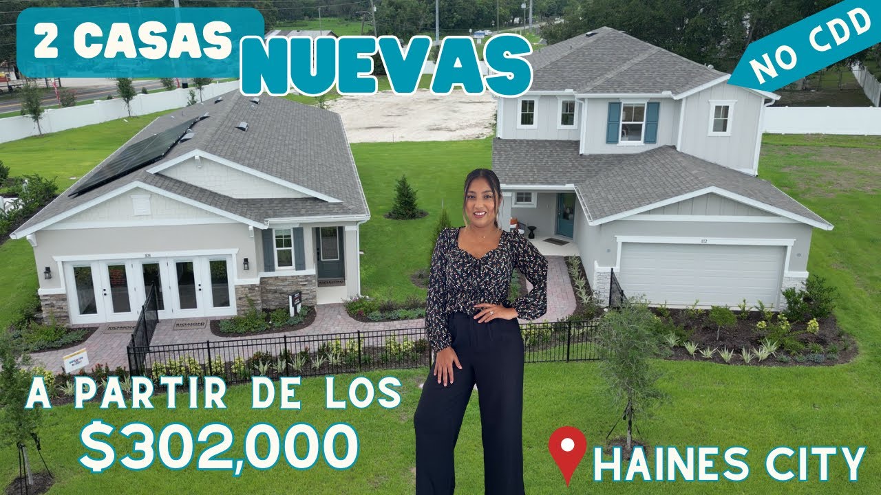 2 casas NUEVAS a partir $302,000 y con TODOS LOS GASTOS DE CIERRE PAGOS-NO CDD
