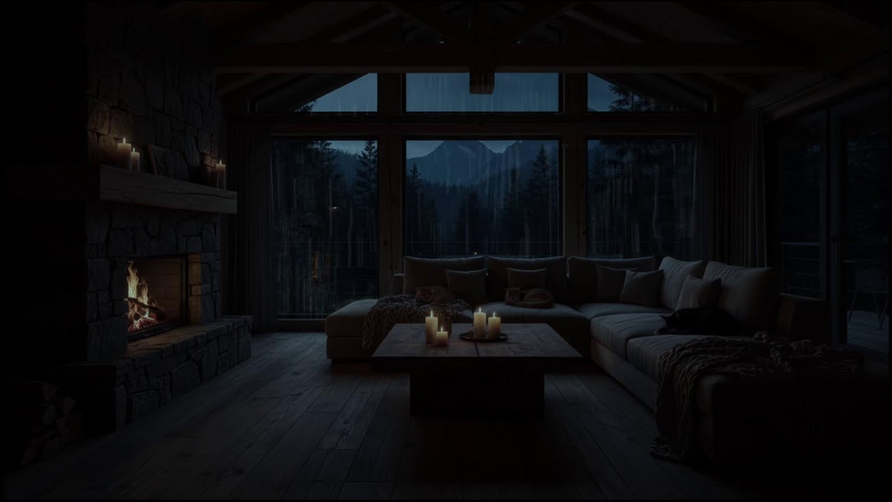 Rapid Sleep in 3 Minutes 🌧️ Intense Rain and Thunder Echoing Through a Peaceful Forest