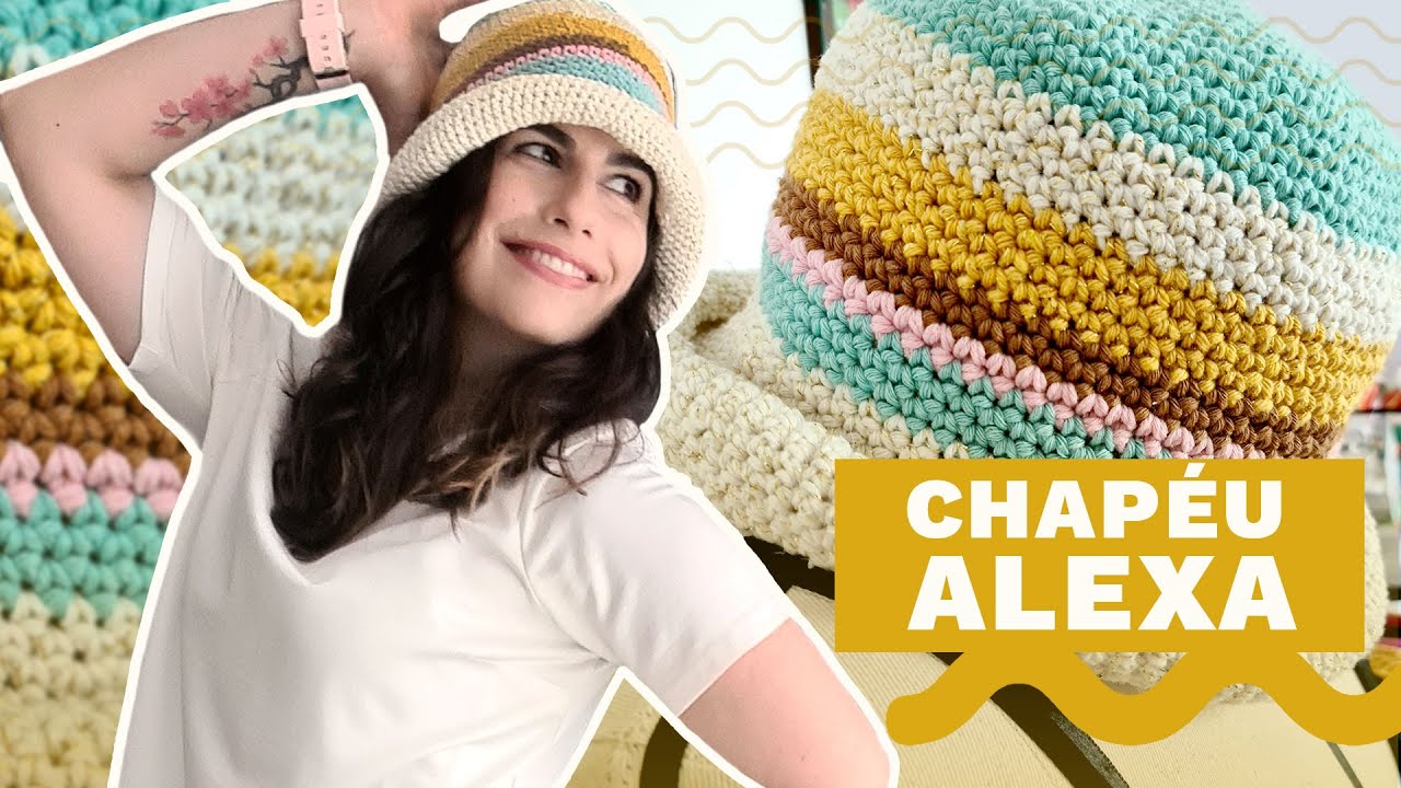VOCÊ VAI VER COMO É FÁCIL FAZER ESSE CHAPÉU DE CROCHÊ! - TUTORIAL
