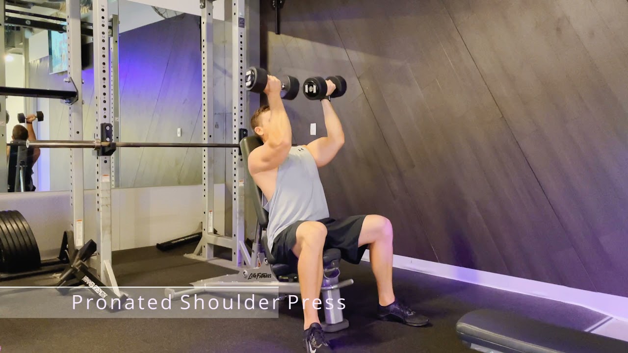 Pronated shoulder press