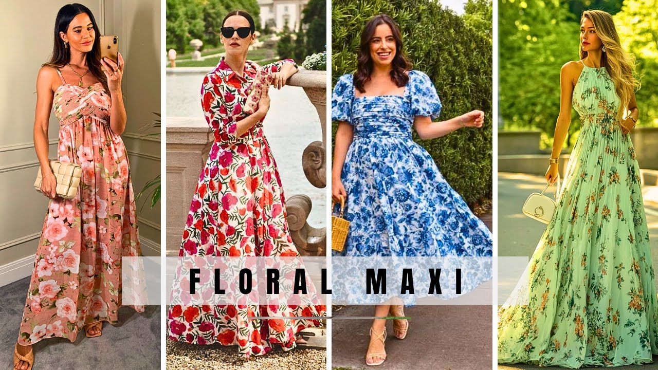 Floral Maxi, Skirt  Dresses for Natural older women over 50 60 70 &ndash; Elegant Summer Looks
