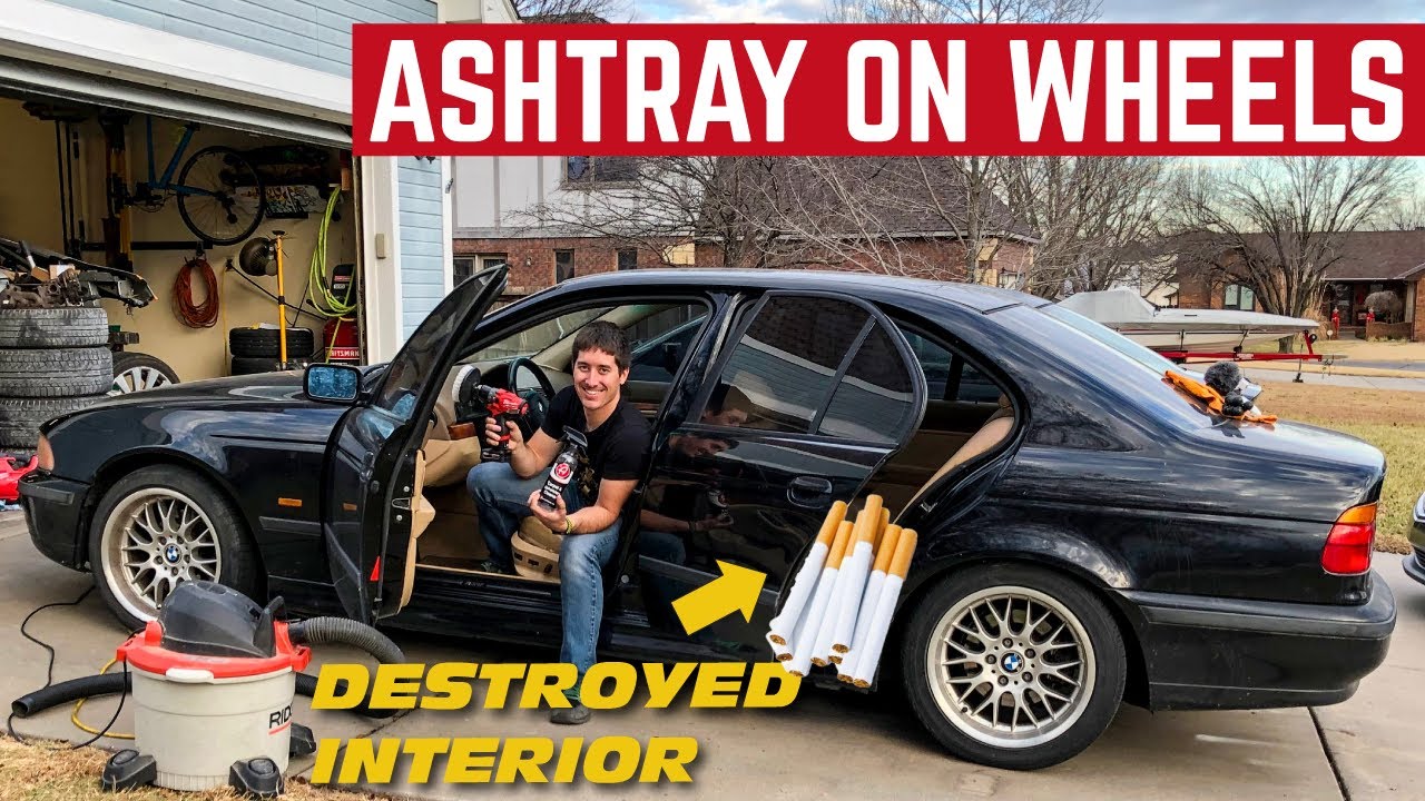 DEEP CLEANING The ASH FILLED Interior Of My BMW 528i SPORT