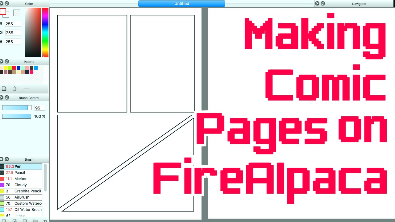 Making Comic Pages on FireAlpaca/Medibang