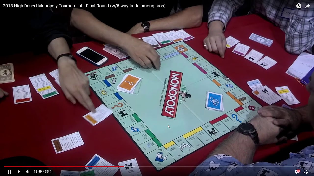 Advanced Monopoly Strategy: Multi-way trades (High Desert Tournament Finals analysis)