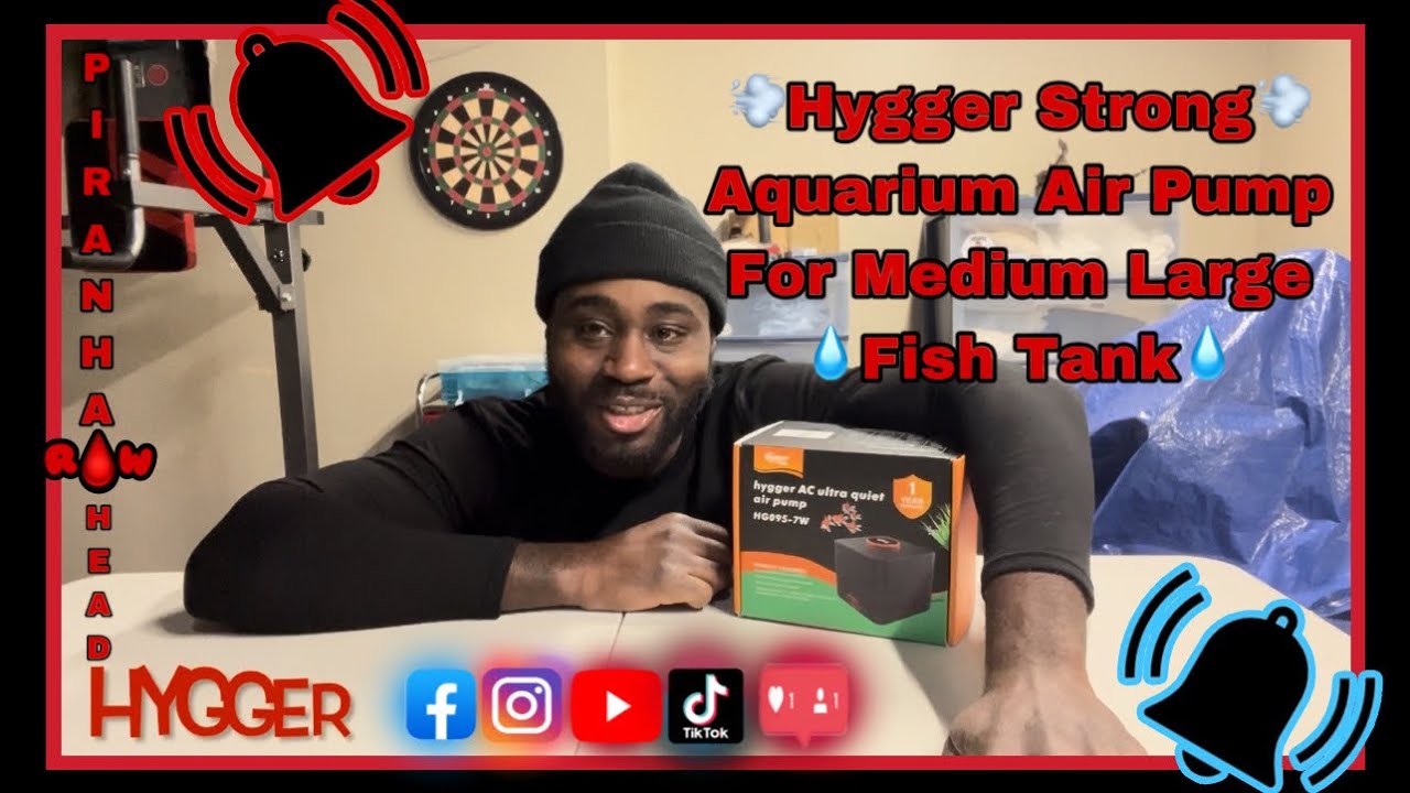 Hygger Strong Aquarium Air Pump for Medium Large Fish Tank