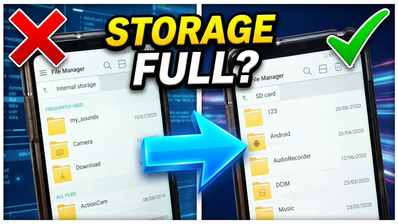 How to move file from Internal Storage to SD card? (Android, 2 File Manager apps)