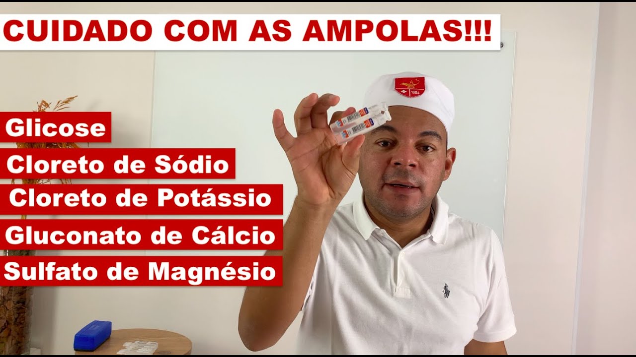 ATENÇÃO!!! CUIDADO COM AS AMPOLAS