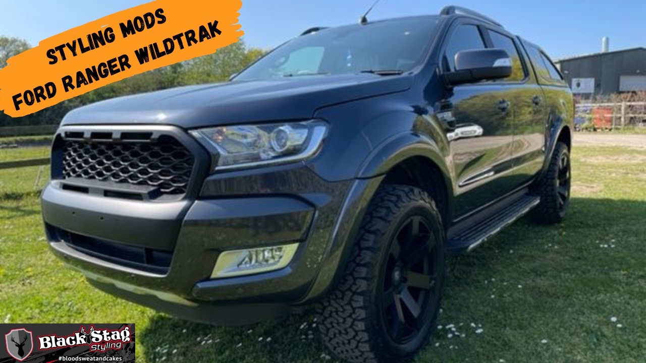 Ford Ranger Wildtrak Modified with 20 inch Hawk Alloy Wheels, BF Goodrich AT Tyres and Wide Arches