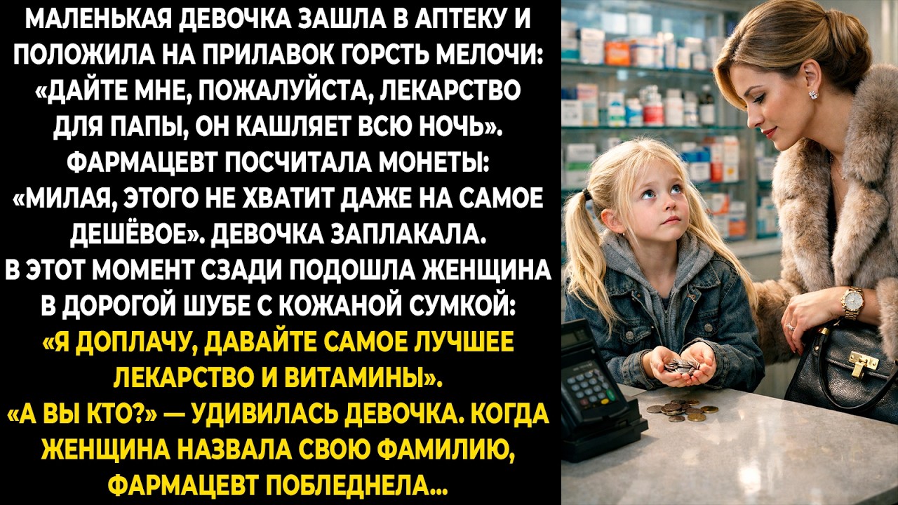 Маленькая девочка зашла в аптеку и положила на прилавок горсть мелочи: «дайте мне, пожалуйста ...
