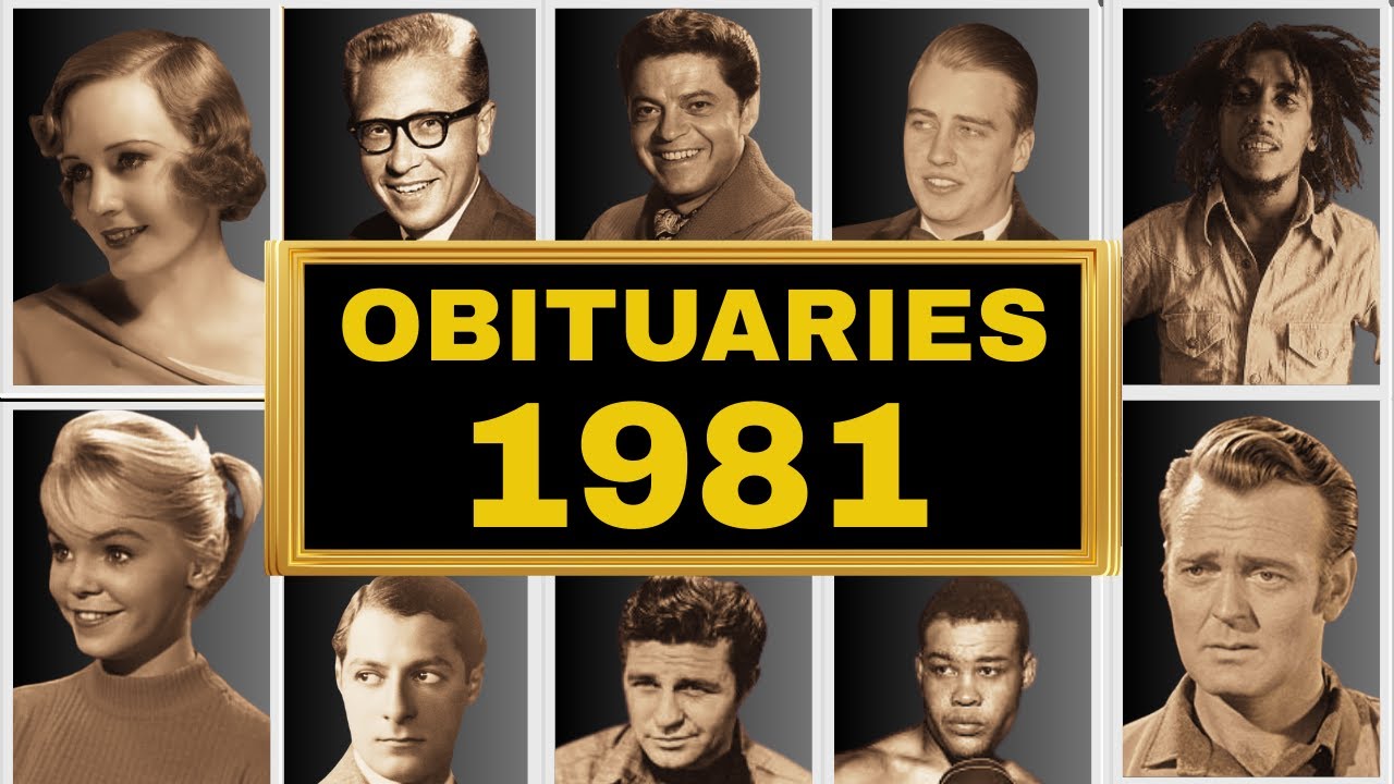 Famous HOLLYWOOD CELEBRITIES & PEOPLE We Lost in 1981