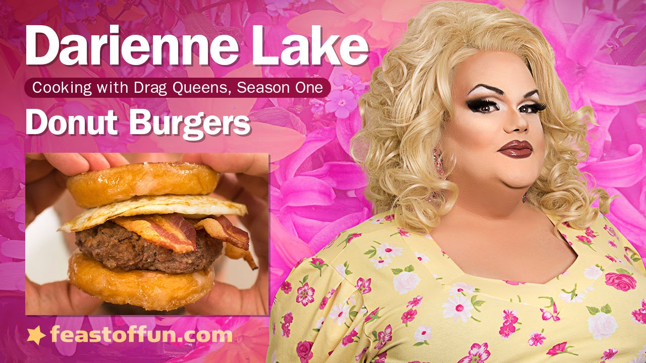 Cooking w/ Drag Queens - Darienne Lake - Luther Burgers, Ladies Brunch Burgers