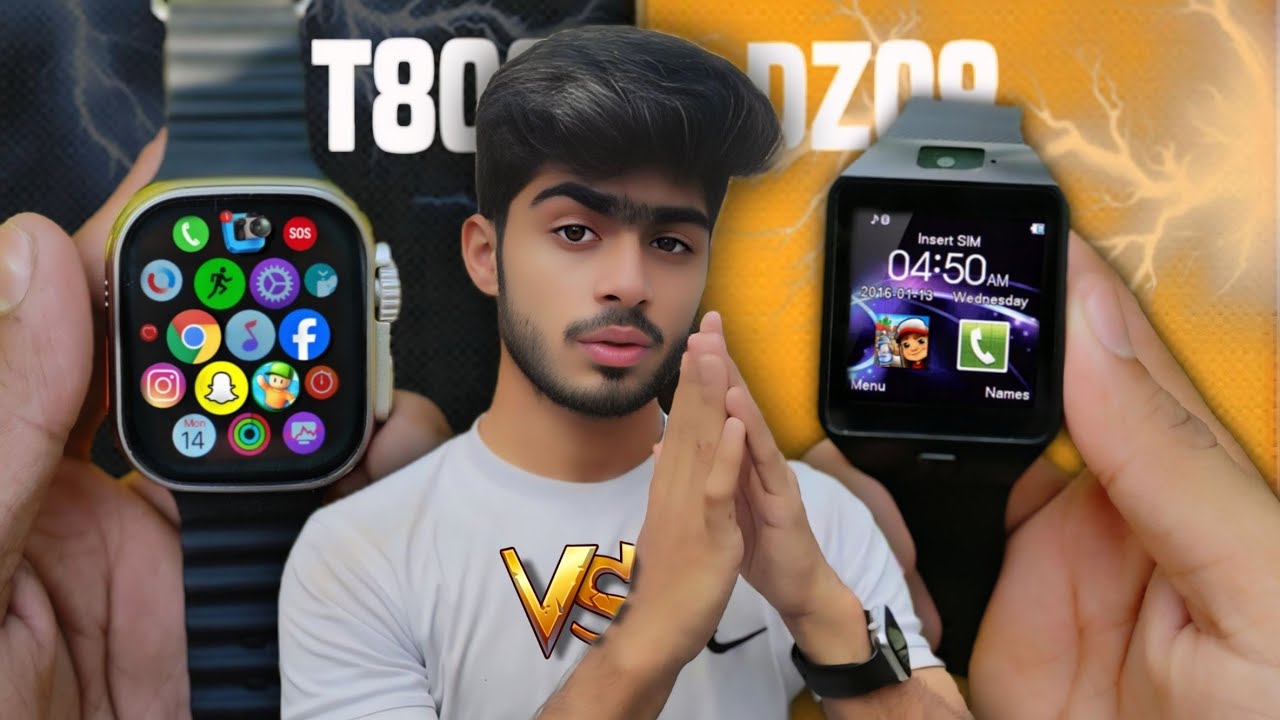 T800 Ultra Vs DZ09 Smart Watch 🤯🔥 | Games, Wifi🤫 | Comparison In Between DZ09 & T800/T900 | You Look