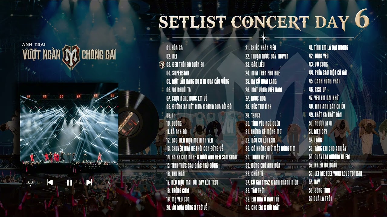 [DAY 6] FULL SETLIST CONCERT ANH TRAI VƯỢT NG&Agrave;N CH&Ocirc;NG GAI DAY 6 | BIẾN CH&Ocirc;NG GAI TH&Agrave;NH CƠ HỘI