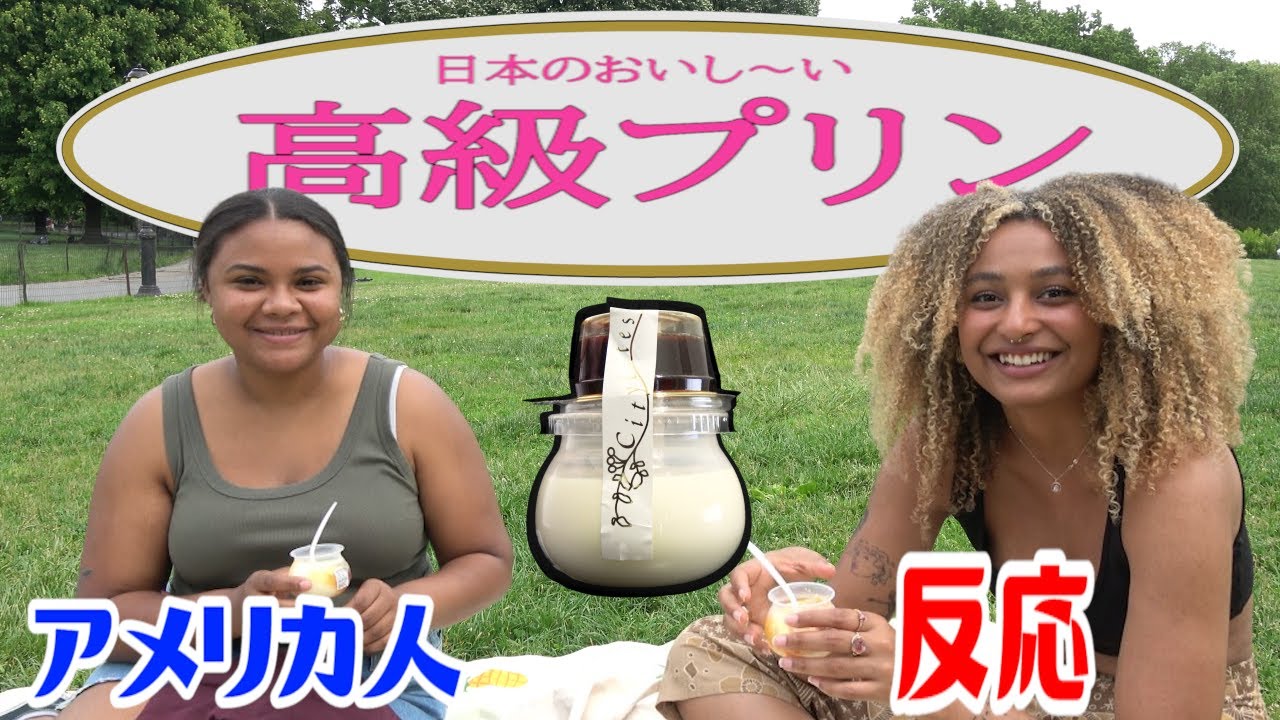 【海外の反応】《高級プリン・とろ～りかけ～るプリン》 American People Try  Japanese Snacks vol.12
