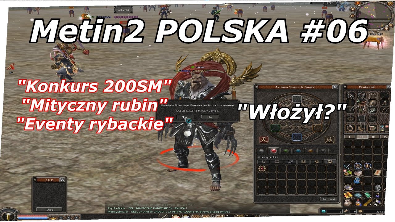 METIN2 POLSKA #06 - MITYCZNY RUBIN?! GM NA LIVE!! 200 SM KONKURS!