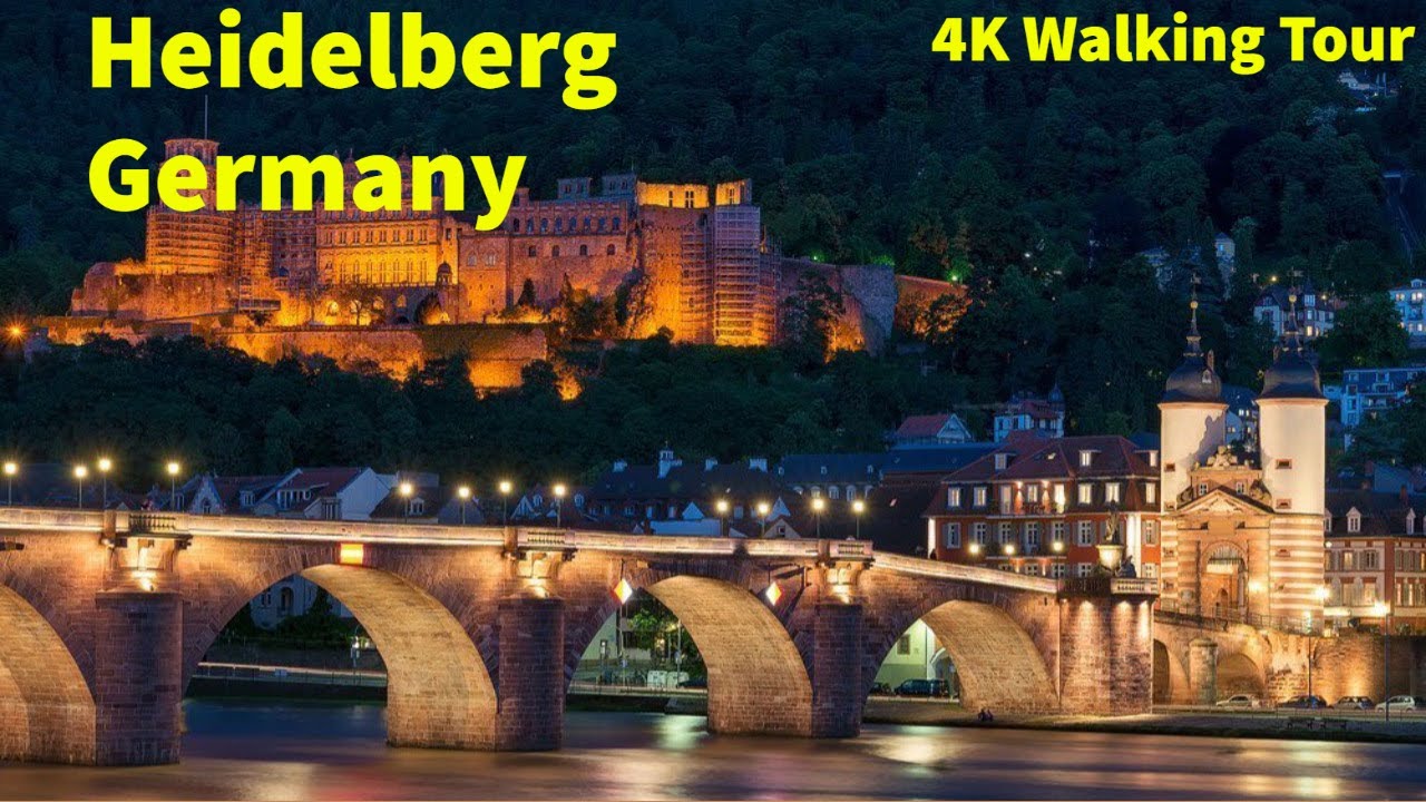 Heidelberg Germany 4K Walking Tour. Discover this amazing city, its views and its castle!
