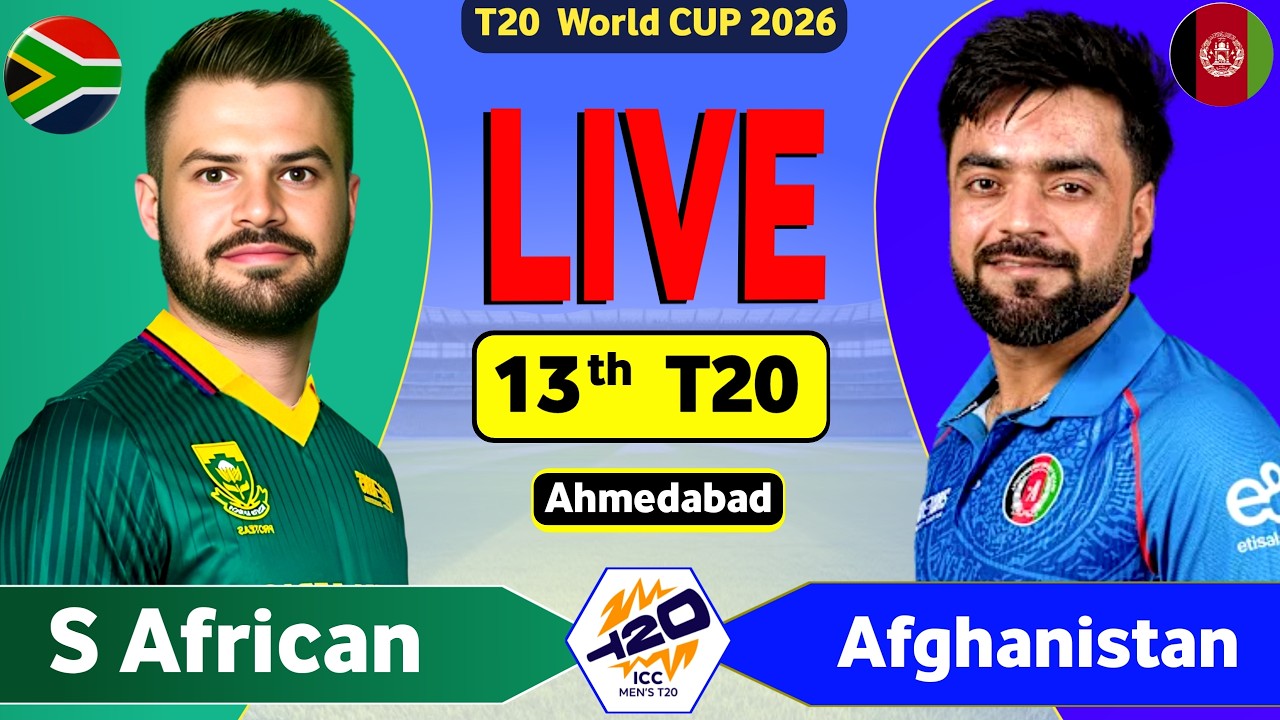 AFG vs SA Live Match Today | Afghanistan vs South Africa, T20 World Cup Live Score & Commentary