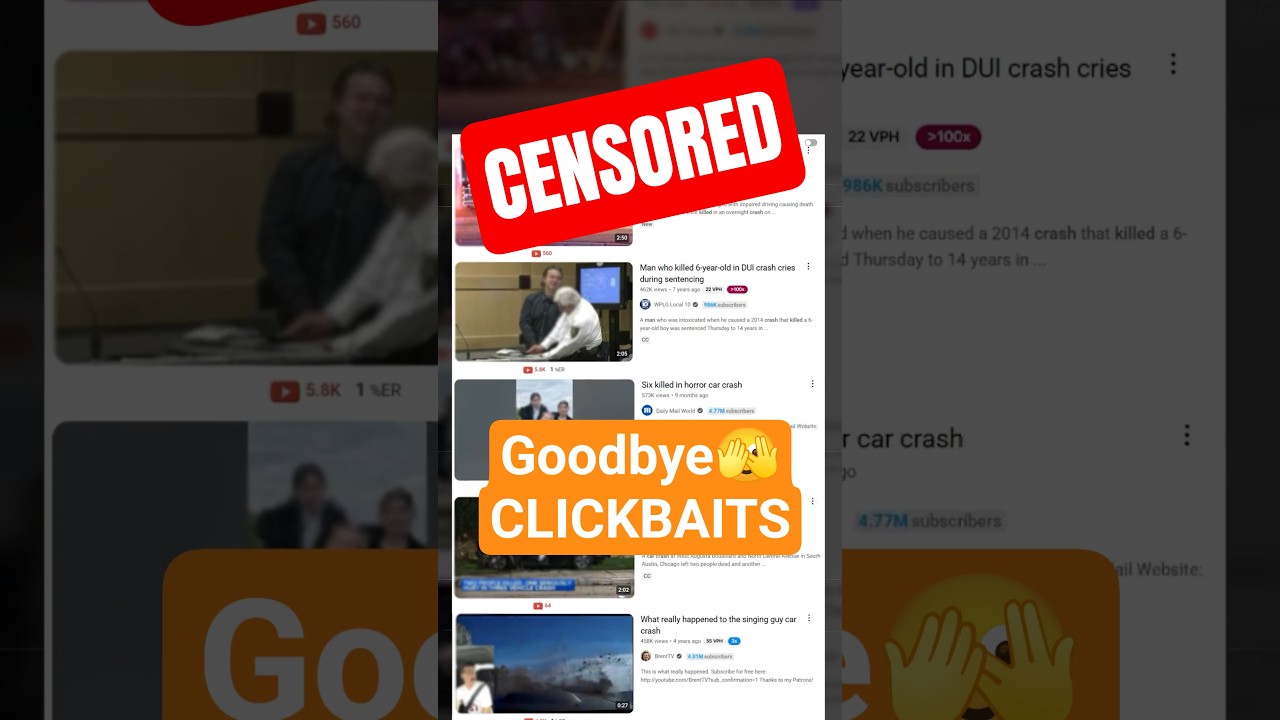 YouTube's Thumbnail Filter Blurring Your Clickbait Sensitive Content
