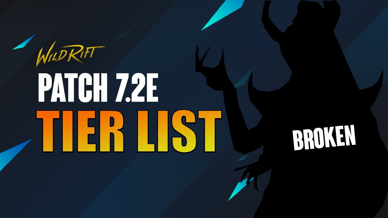 WILD RIFT BEST SOLO QUEUE TIERLIST EVERY ROLE | Patch 7.2e