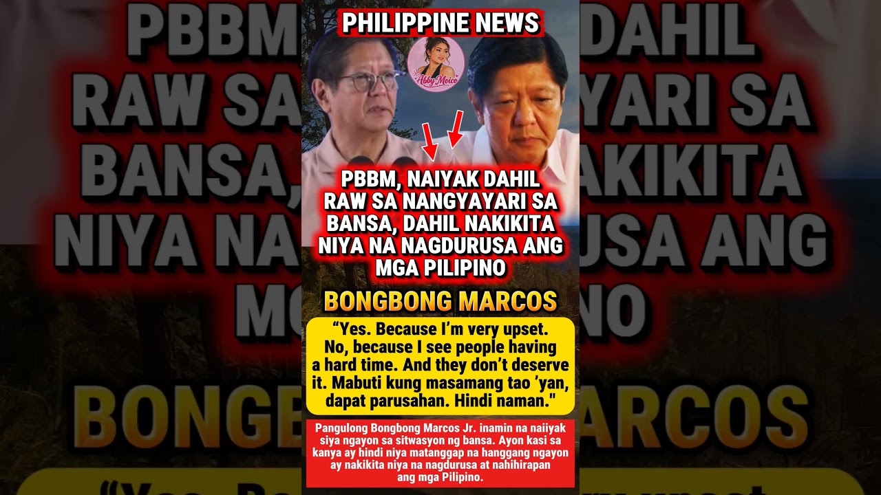 PBBM, NAIYAK DAHIL RAW SA NANGYAYARI SA BANSA #shorts