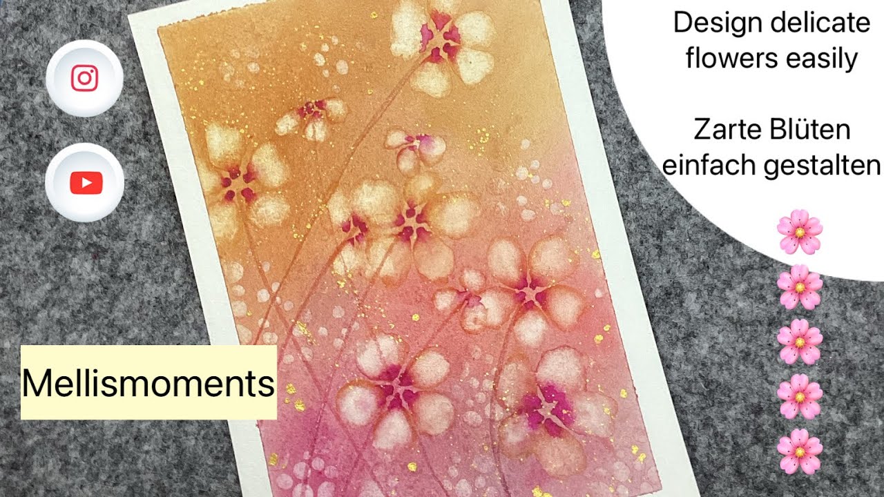 Watercolor Flowers Easy Step by Step - Einfache Aquarellblumenwiese für Anfänger