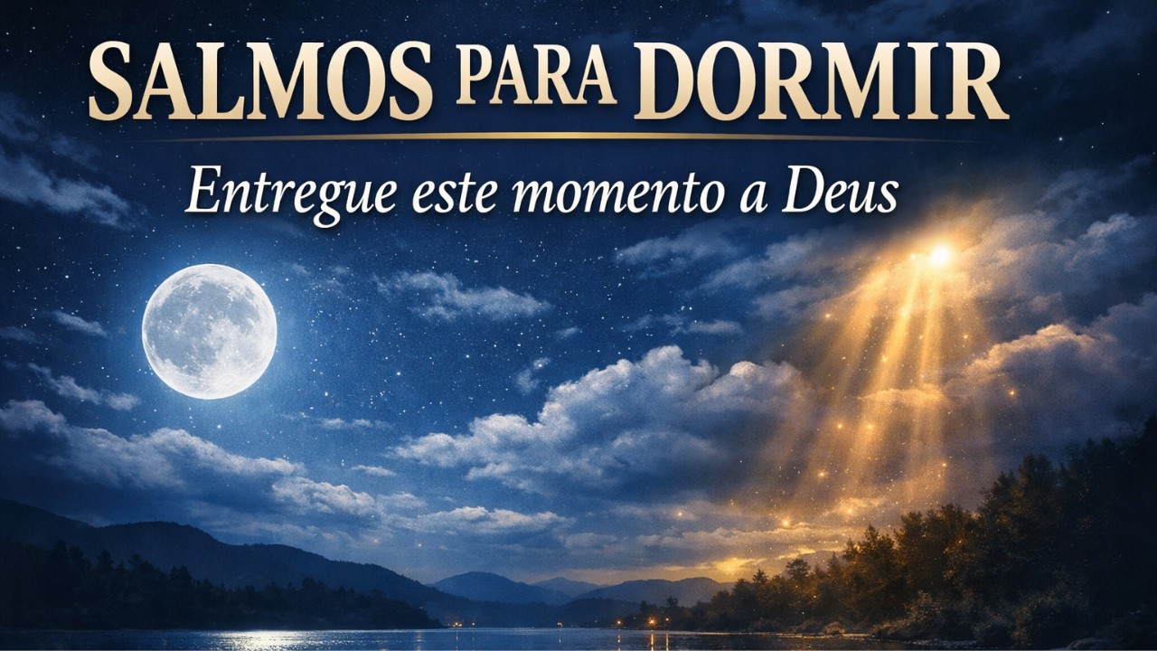 SALMOS PARA DORMIR | Entregue este momento a Deus 🙏 | Oração Noturna e Paz