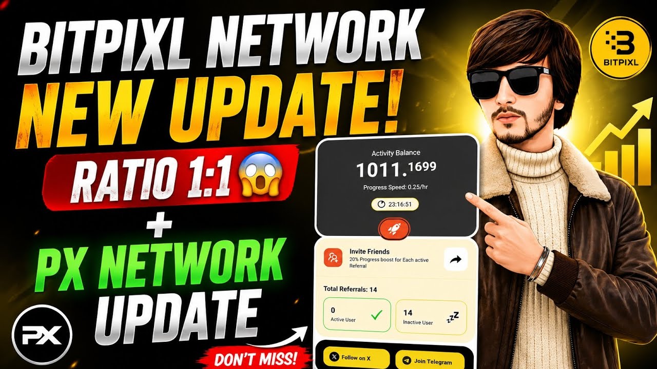 Bitpixl Network New Update Ratio 1:1 😱 + Px network Update 