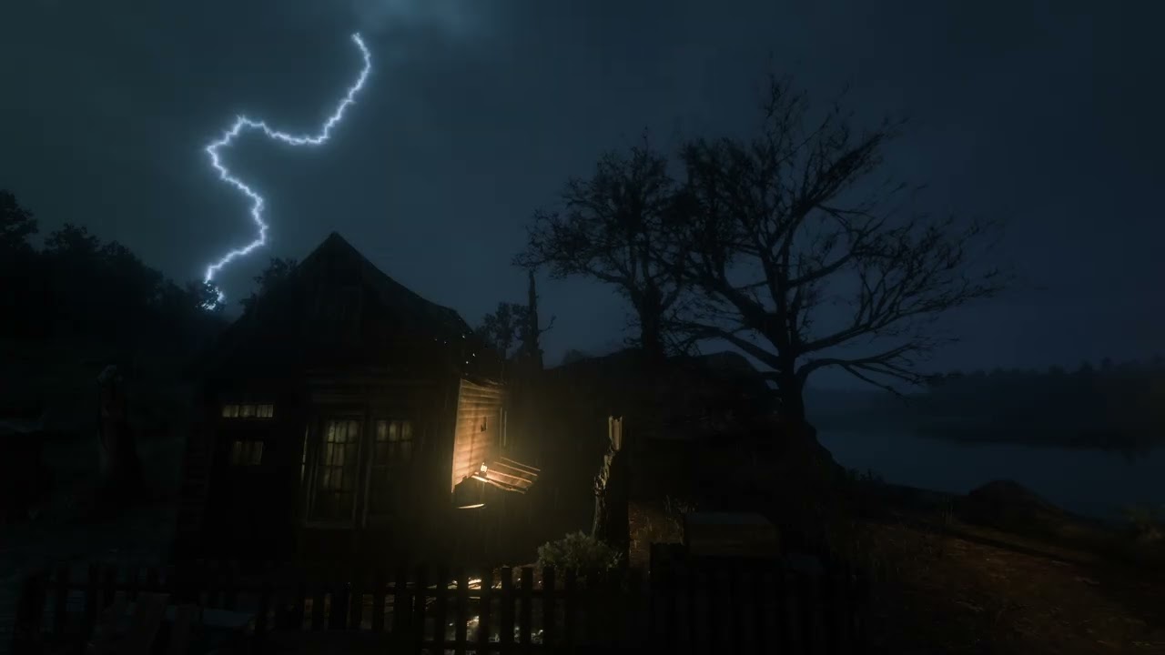 The Fluid Sanctuary: 1,5 Hours of Rushing River Rain & Grounding Thunder