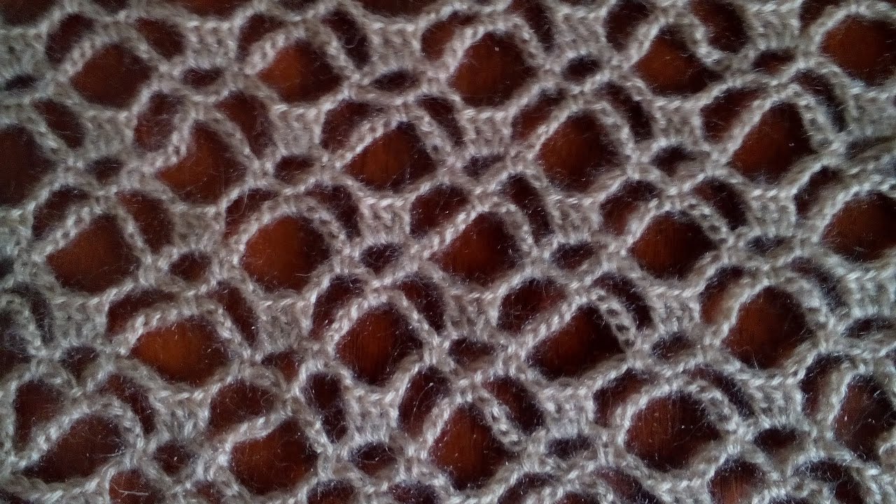 Ажурная шаль крючком. Мастер-класс узора. Shawl crochet