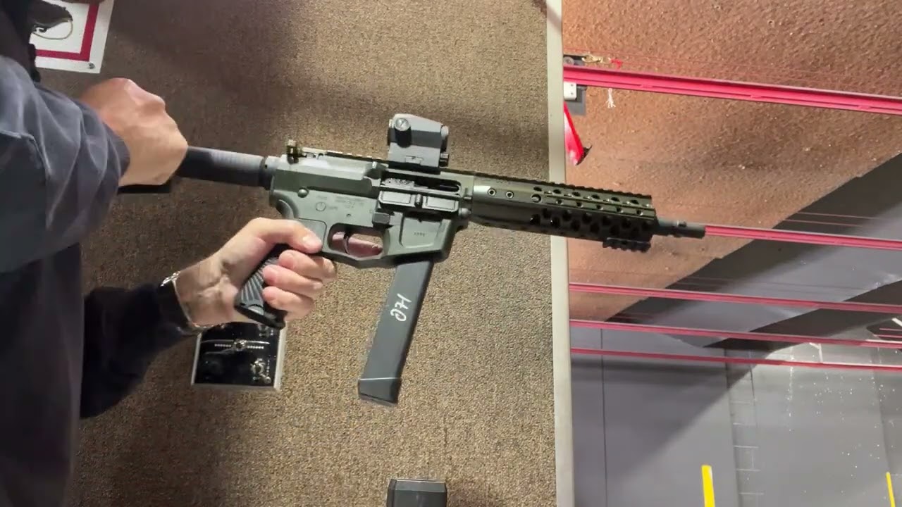Wilson Combat AR9 with mini Kabuto