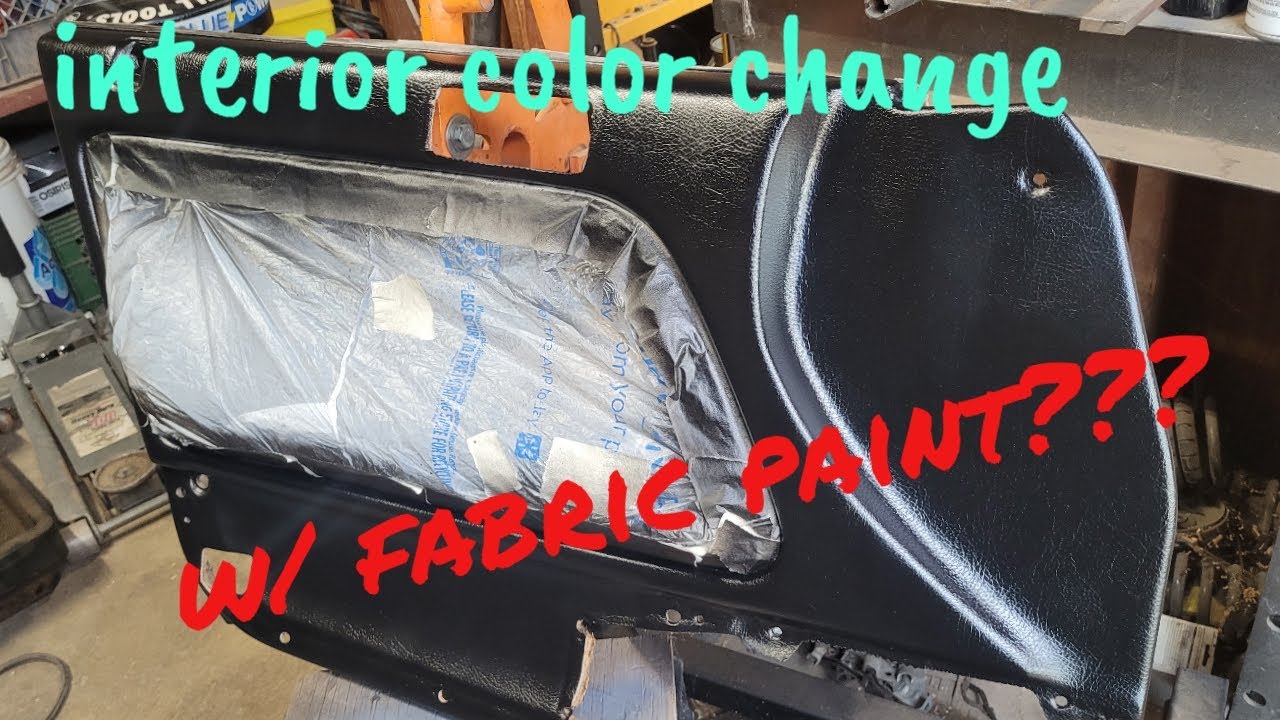 changing interior color with fabric paint? / cb7 project