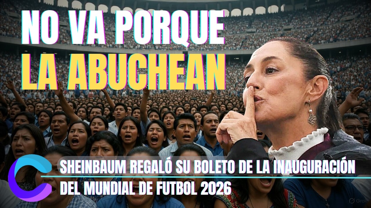 SHEINBAUM NO QUIERE SER ABUCHEADA EN EL MUNDIAL 2026: TIENE MIEDO