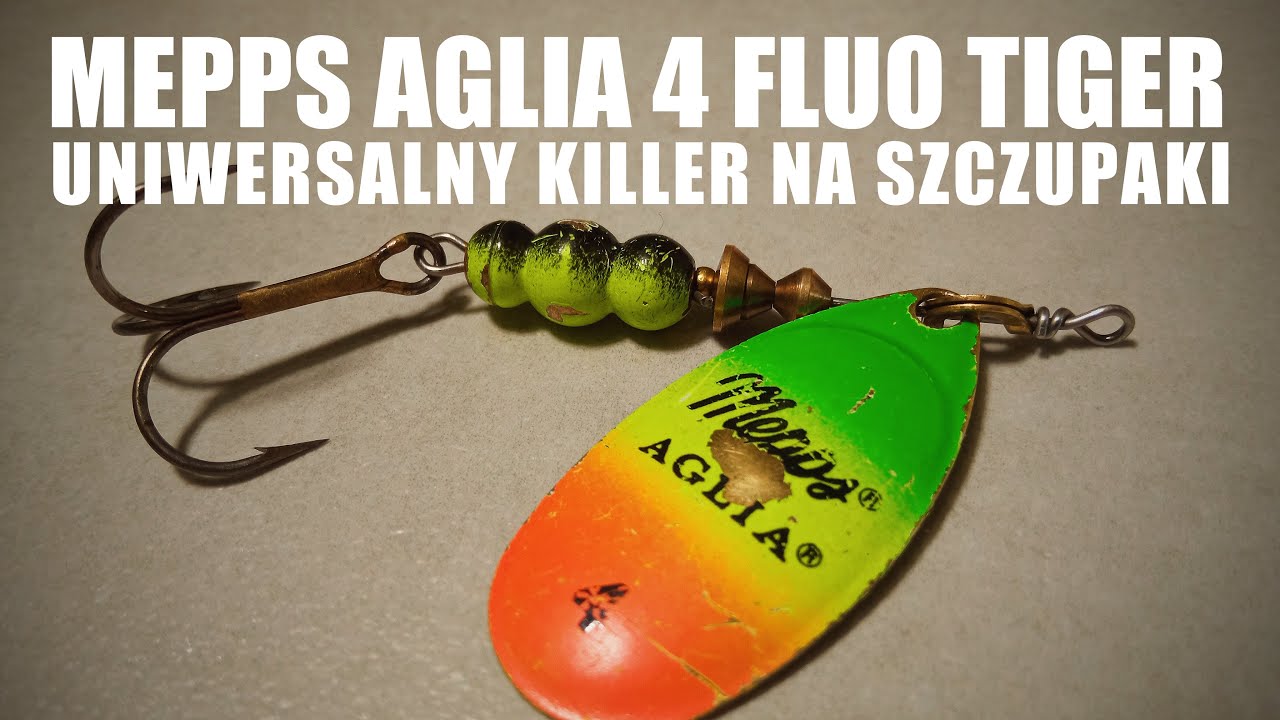 Mepps Aglia 4 Fluo Tiger - uniwersalny killer na szczuapki