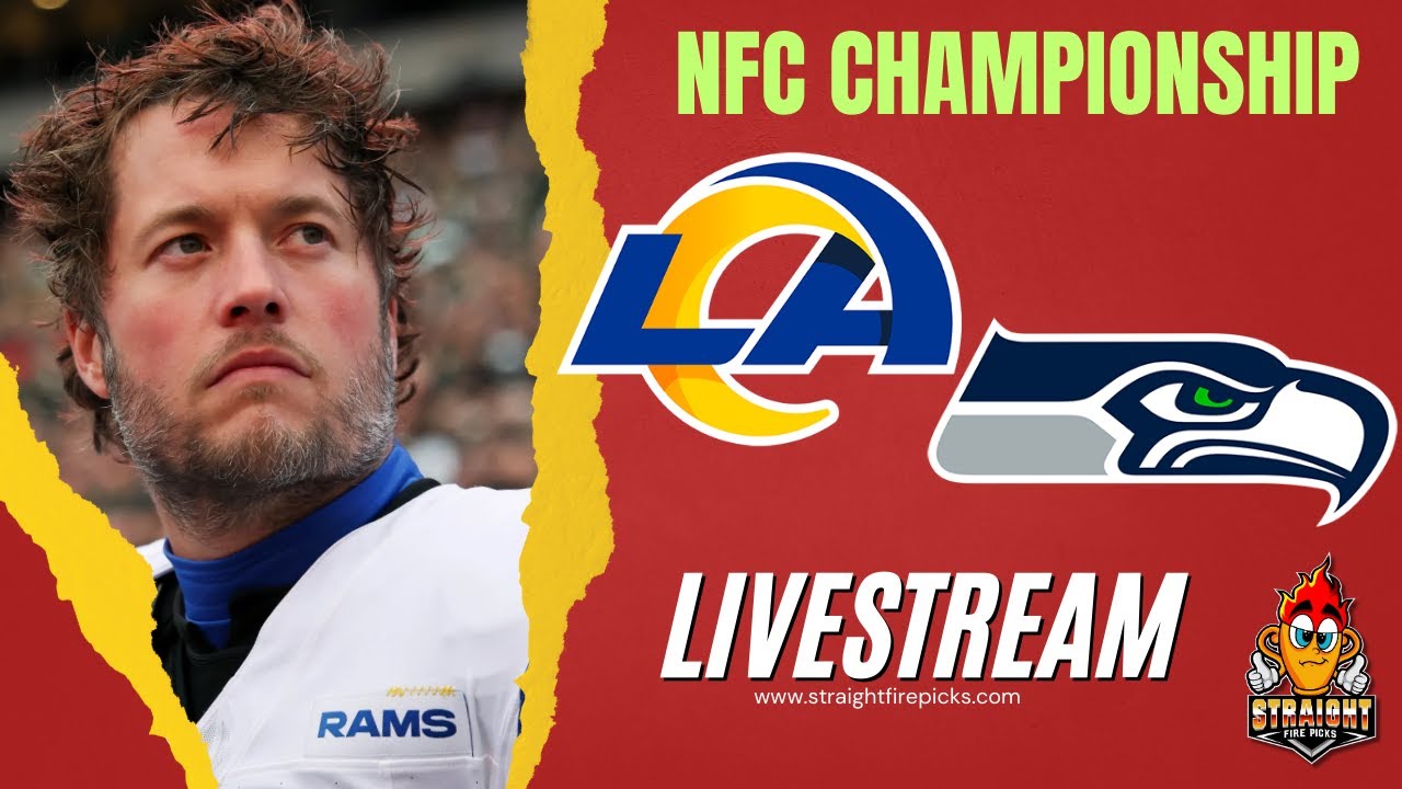 Rams vs Seahawks NFC Champiuonship Livestream! Game Audio and Watch Party!