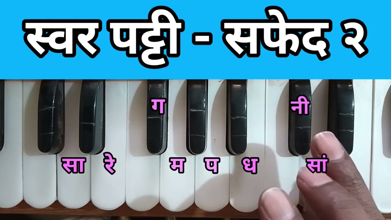 स्वरांच्या पट्टी नुसार बदलणारे स्वर व बोटांचा अचूक वापर