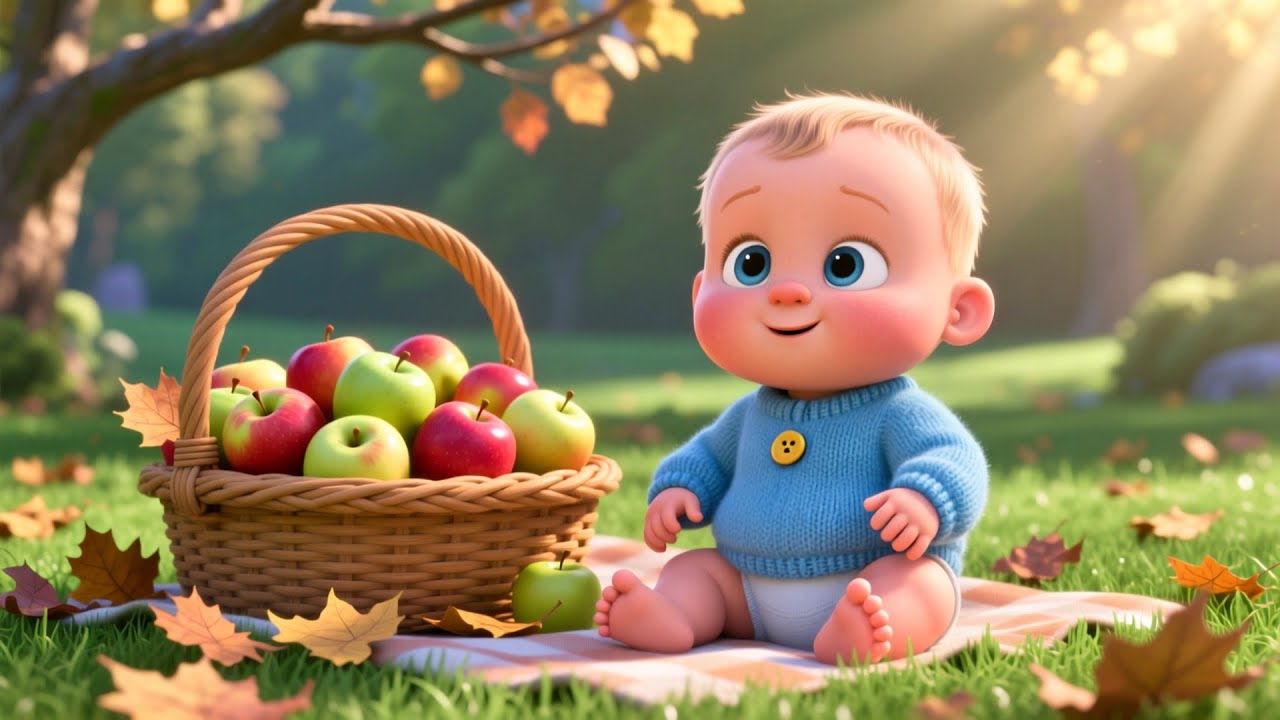 Apple Orchard With Baby | Fun Apple Picking Song for Kids | Farm Adventure Nursery Rhyme 🍎