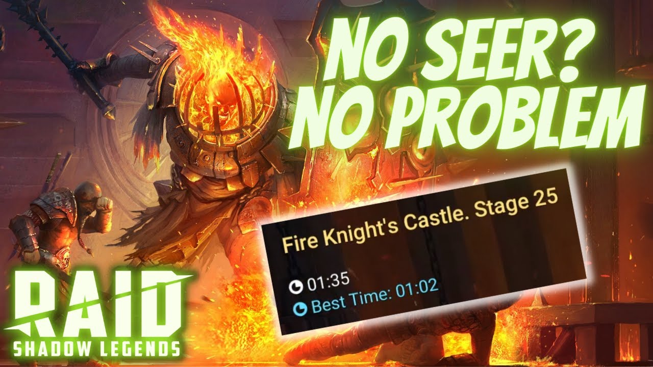 Fire Knight 25 Speed Run NO SEER/POISON EXPLOSION Ruel SHOWCASE | RAID SHADOW LEGENDS
