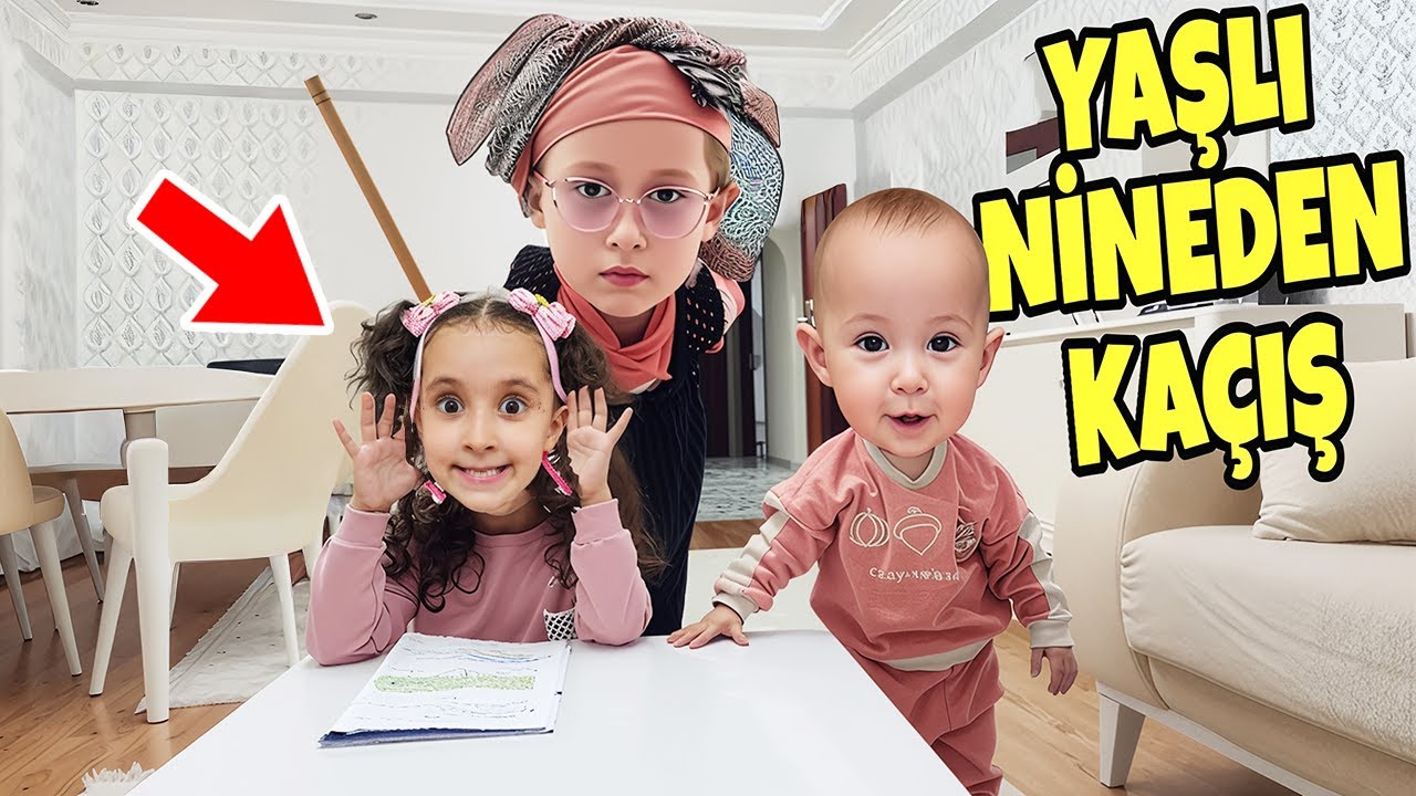EYVAH !! EVİMİZE YAŞLI NİNE GİRMİŞ !! GİZLİCE İZLEYELİM !! BAHAR BANU ALYA ASEL MİRA !!